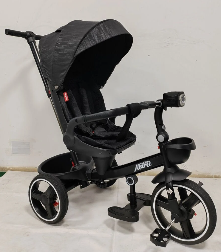 Велосипед Коляска триколісний BestTrike "Marco" 9155/365-12 телескопічна ручка, фара, поворотне сидіння