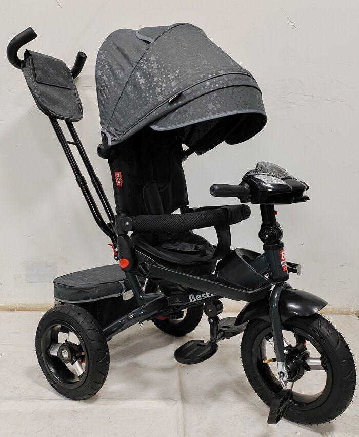 Велосипед Коляска триколісний BestTrike 6088 F — 980-66 складане кермо, фара-музика з USB, поворотне сидіння