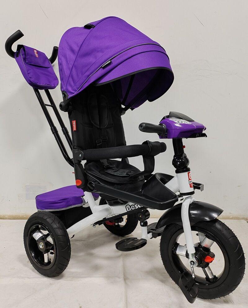 Велосипед Коляска триколісний BestTrike 6088 F – 810-25 складане кермо, фара музика з USB, поворотне сидіння