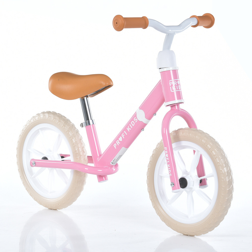 Дитячий Біговел PROFI KIDS 12 дюймів MBB 1019-2 Велобіг на ЄВА-колеса, рожевий для дівчинки