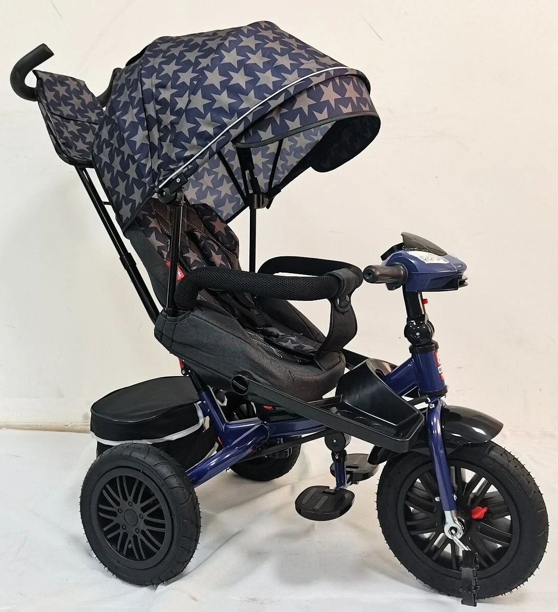 Велосипед Коляска триколісний BestTrike "Perfetto" 8066 / 208-23 фари музика з USB, поворотне сидіння