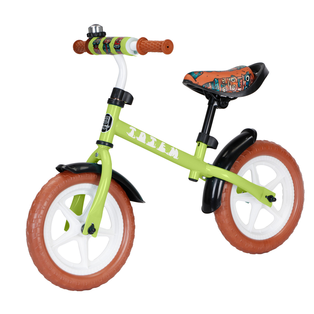 Дитячий велобіг-біговел BALANCE TILLY 12 Totem T-212530 Khaki на ЄВА колесах 12 дюймів, салатовий