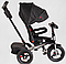 Велосипед КОЛЯСКА триколісний Best Trike 6088 F-600-19 з музичною ФАРОЮ та USB / колеса НАДУВНІ / чорний, фото 5