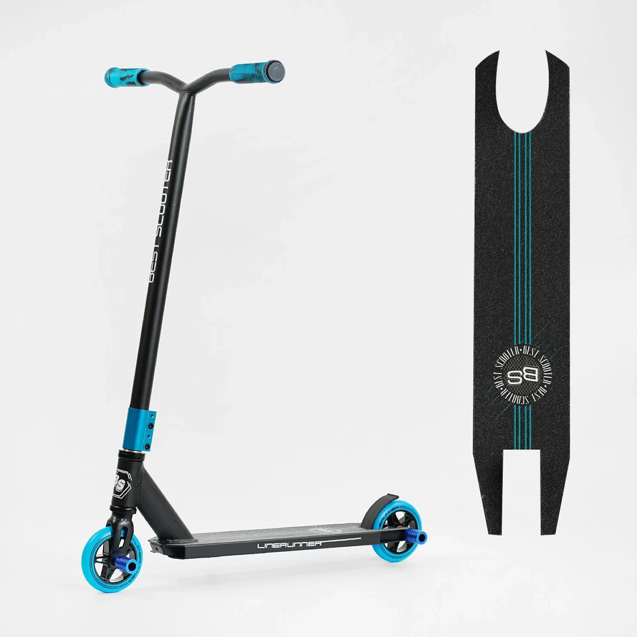 Трюковий двоколісний самокат Best Scooter LR-82063 "LineRunner" з ПЕГАМами HIC-система/алюмінієв. диск і дека