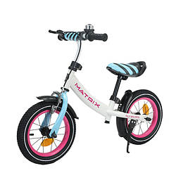Біговел (велобіг) дитячий BALANCE TILLY 12 дюймів Matrix T-21259/1 WHITE Білий