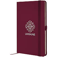 Нотатник Axent Partner Вишиванка 8201-46-7-A, 125x195 мм, 96 аркушів, клітинка, винна