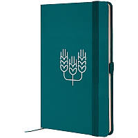 Нотатник Axent А5 Partner Колоски 8201-31-6-A, 125х195 мм, 96арк. кл. малахітовий