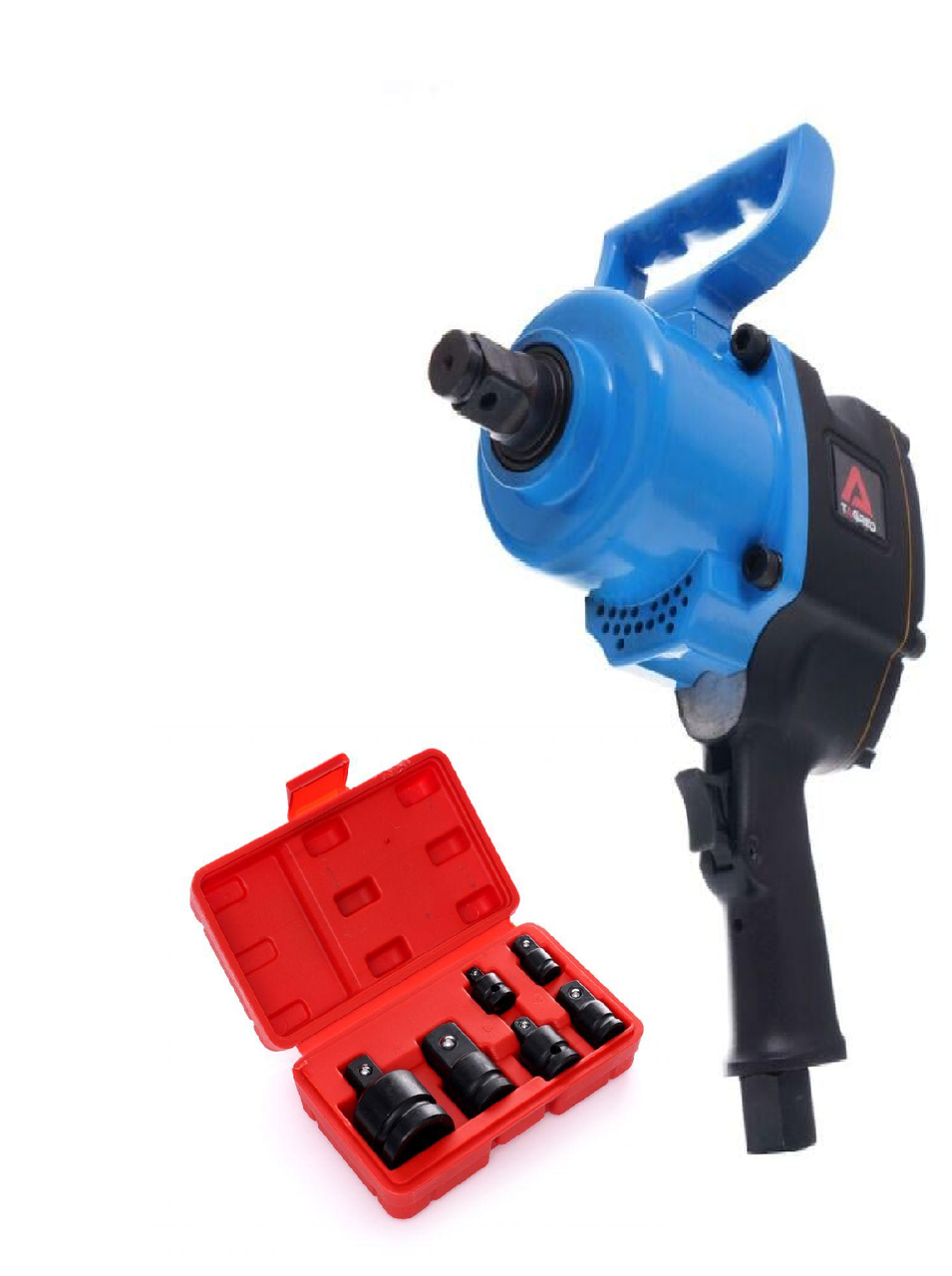 Гайковерт пневматичний ударний 3/4" 2500 Нм TAGRED TA817 + Набір перехідників для головок 6шт Kraft&dele KD1, фото 1