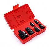 Гайковерт пневматичний ударний 3/4" 2500 Нм TAGRED TA817 + Набір перехідників для головок 6шт Kraft&dele KD1, фото 2