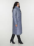 Стильне жіноче подовжене демісезонне стьобане пальто''Хіна'', фото 4