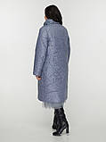 Стильне жіноче подовжене демісезонне стьобане пальто''Хіна'', фото 5