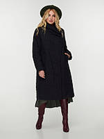 Стильне жіноче подовжене демісезонне пальто на синтепухі ''Хіна''