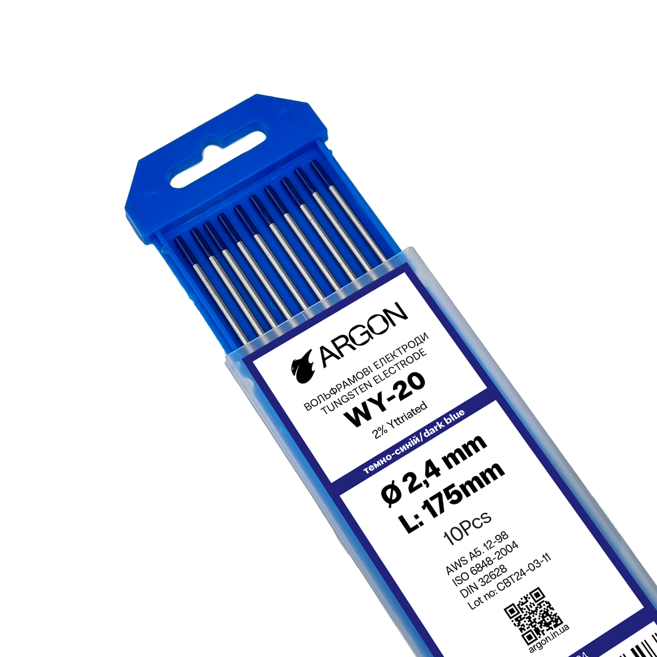 Вольфрамовий електрод WY 2,4 мм Argon, фото 1