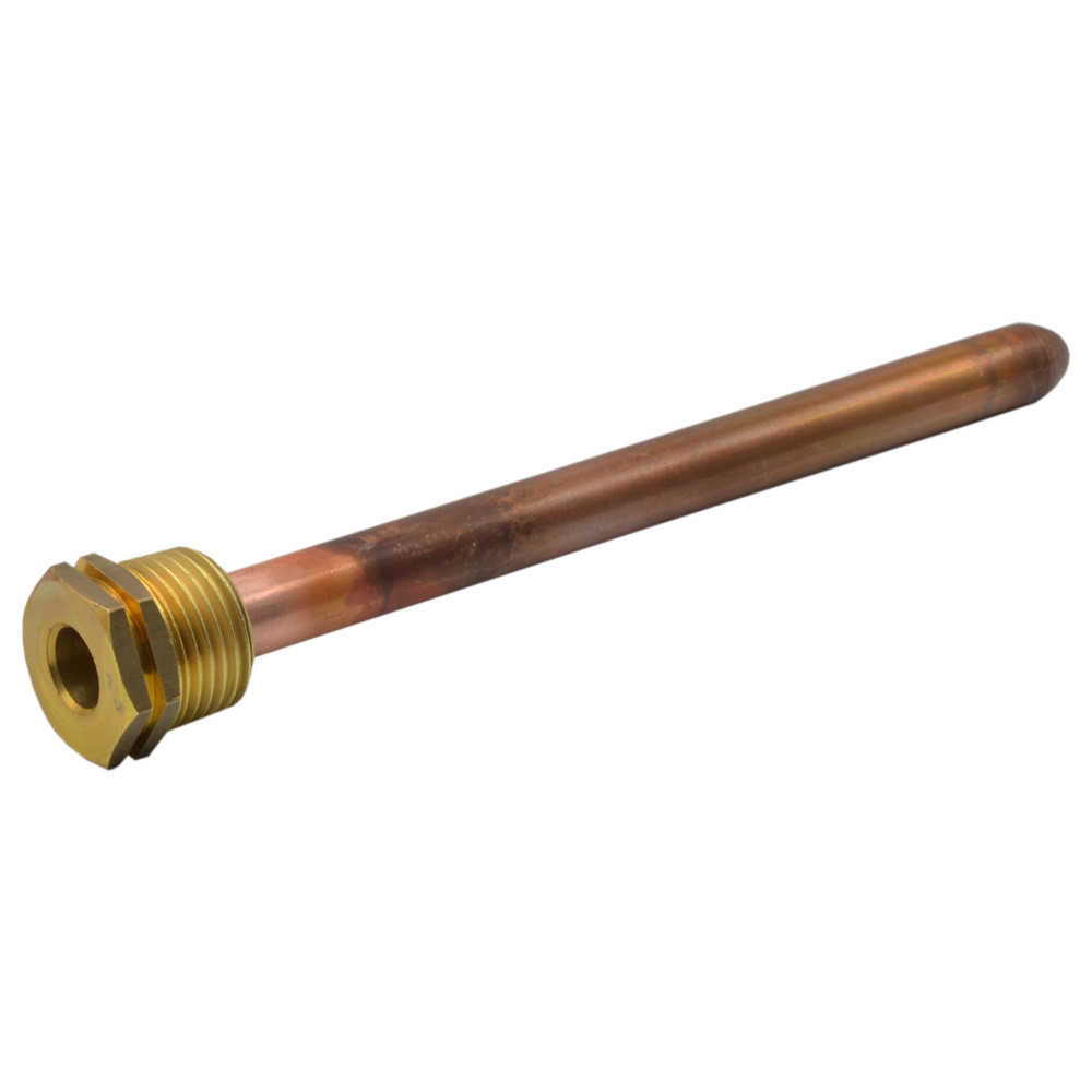 Гільза заглибна латунна для термометра CEWAL D 1/2"x150 мм (Ø 11 мм.) (Італія)  91876150