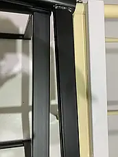 Стілець із м'яким сидінням на металевих ніжках WINDY оксамит колір чорний- UC- 904, колір ніжок на вибір, фото 3