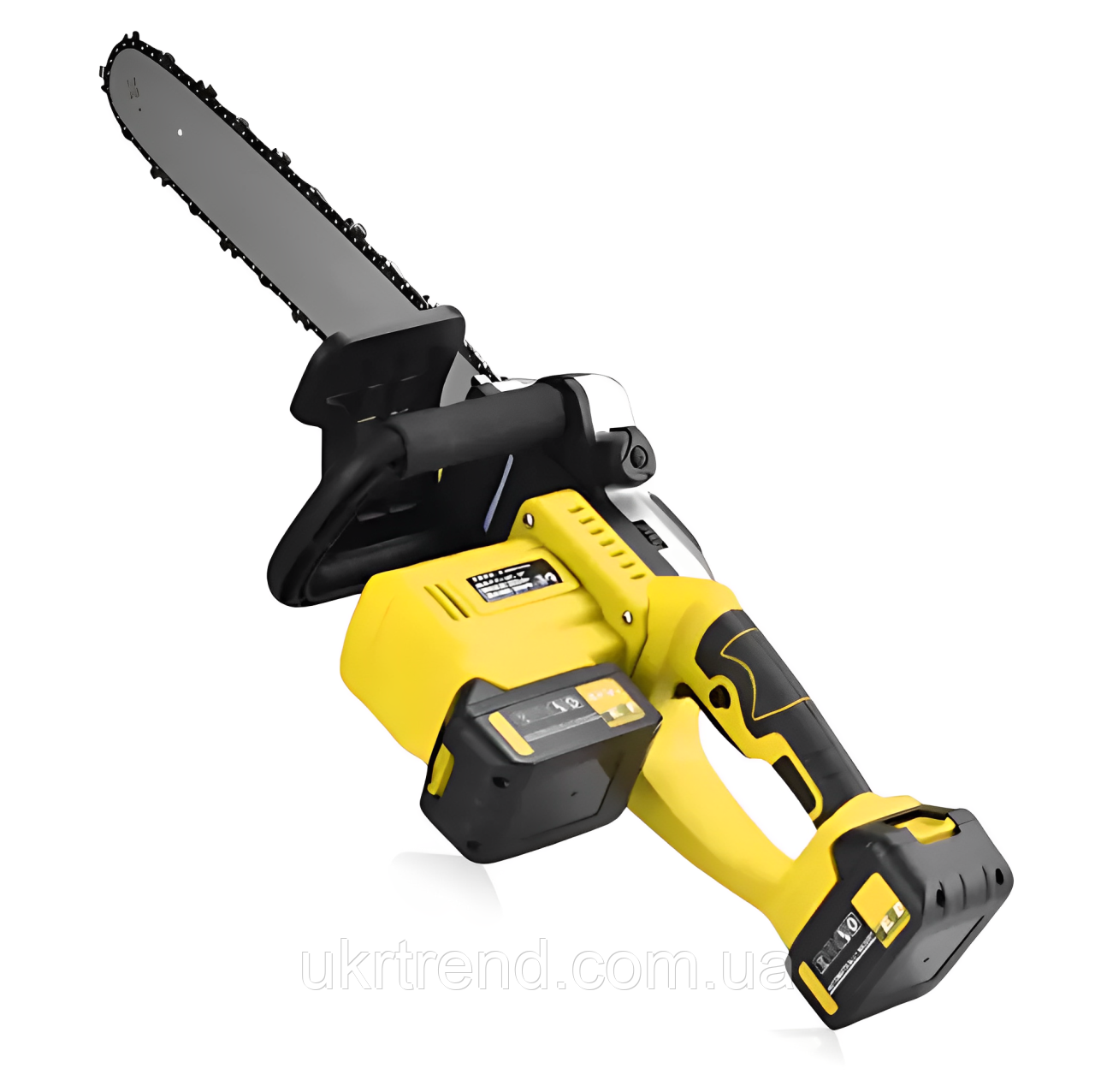 Акумуляторна ланцюгова пила Жовта 2 акумулятори 18 В, 16" Electric SAW, Електропила на акумуляторі
