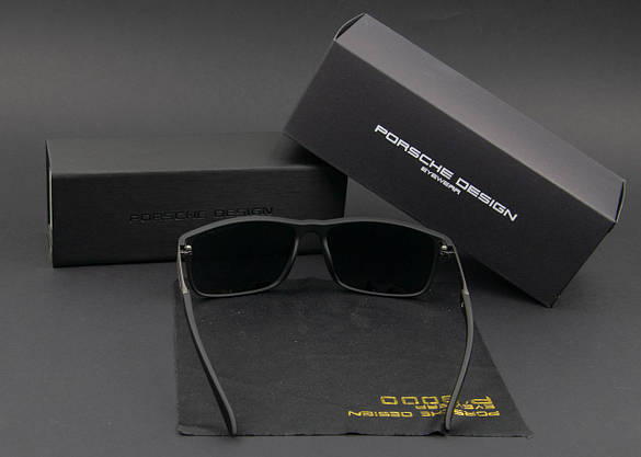 Окуляри чоловічі сонцезахисні Porsche Design поляризаційні (арт. P6530) матова оправа, фото 6
