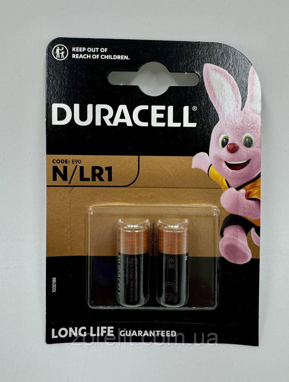 Батарейка Duracell N/LR1, 1.5 V, ціна за блістер 2шт