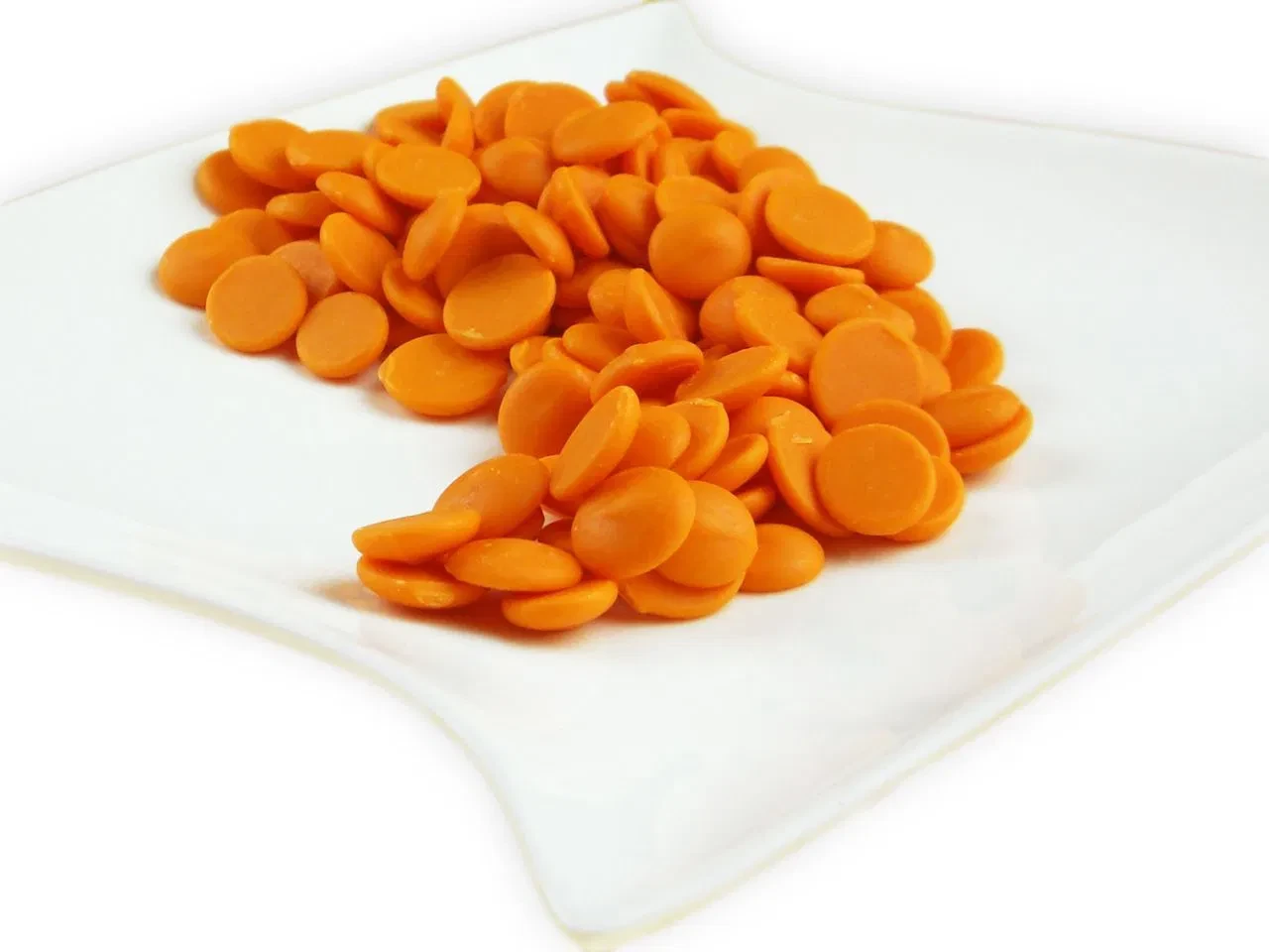 Помаранчевий шоколад Callebaut Orange Callets зі смаком апельсина у дропсах 1 кг, фото 1