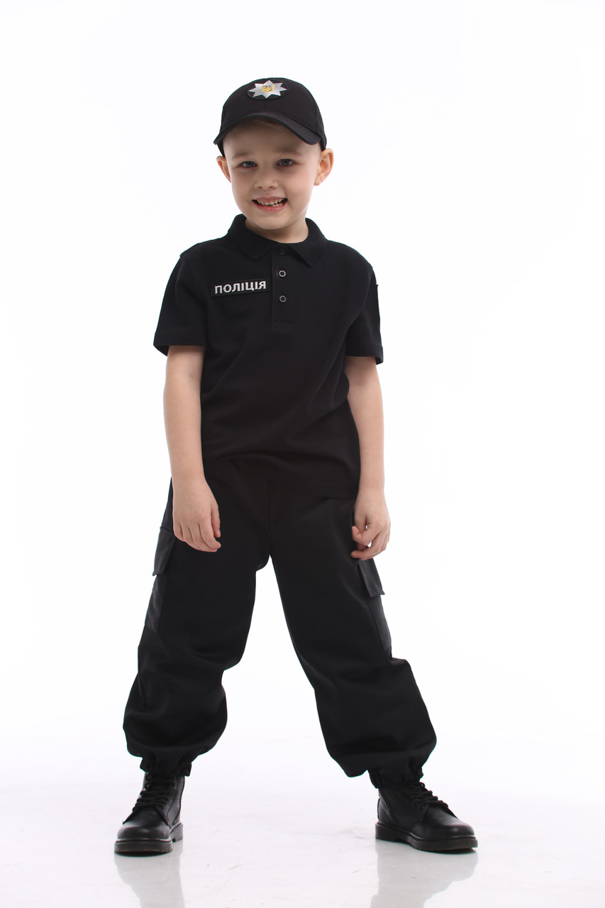 Костюм "Поліція" з кепкою для дитини / Набір дитячий для костюмованої вечірки, свята, ігри, фото 1
