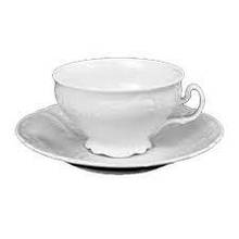 Чашка чайна з блюдцем Thun Bernadotte (без декору) низька 205 мл порцеляна (0011000)