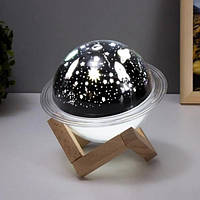 Нічник світлодіодний настільний сатурн, Нічник для коханої, Гарний нічник для дитини, NR-442 Нічник лампа