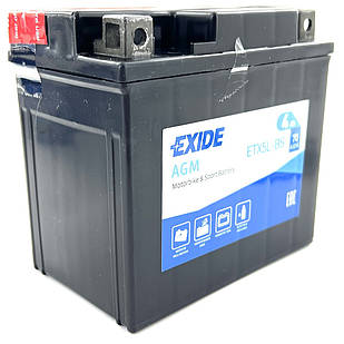 Акумулятор сухозаряджений AGM 4Ah 70A EXIDE ETX5L-BS  YTX5L-BS