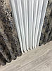 Комплект штор (2шт. 1,5х2,9м.) "Льон Преміум", Туреччина. Колір чорний з бежевим. Код 1694ш 33-0594, фото 10
