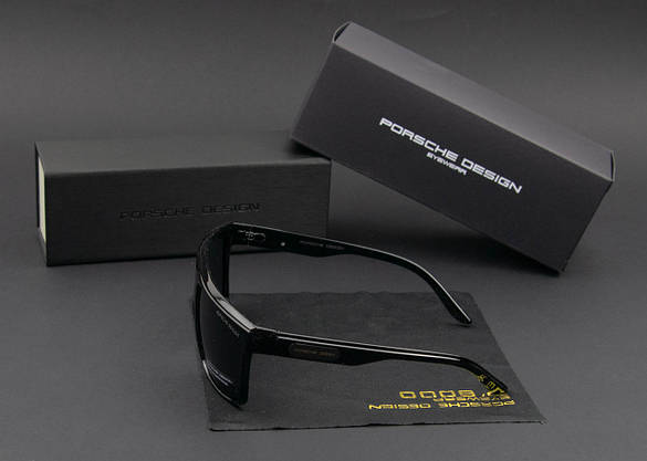 Окуляри чоловічі сонцезахисні Porsche Design поляризаційні (арт. P220) глянсова оправа, фото 6