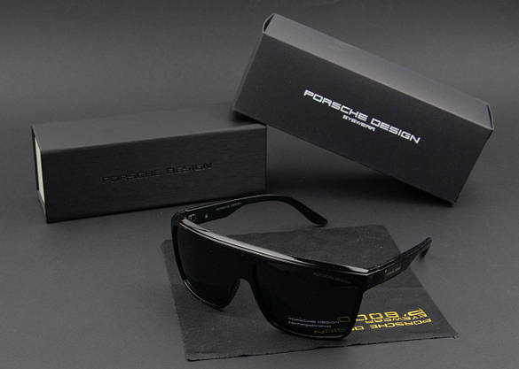 Окуляри чоловічі сонцезахисні Porsche Design поляризаційні (арт. P220) глянсова оправа, фото 4