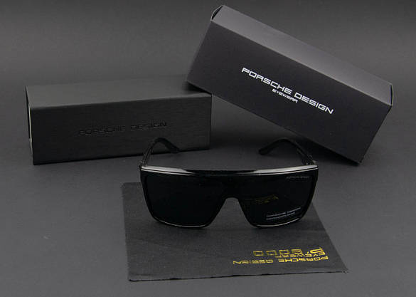Окуляри чоловічі сонцезахисні Porsche Design поляризаційні (арт. P220) глянсова оправа, фото 3