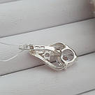 Серьги из серебра с фианитами и золотом Круиз, фото 5