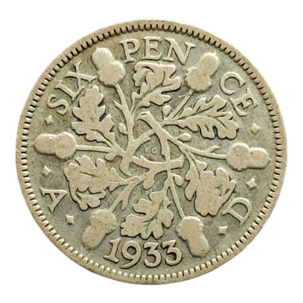 Велика Британія 6 пенсів, 1933