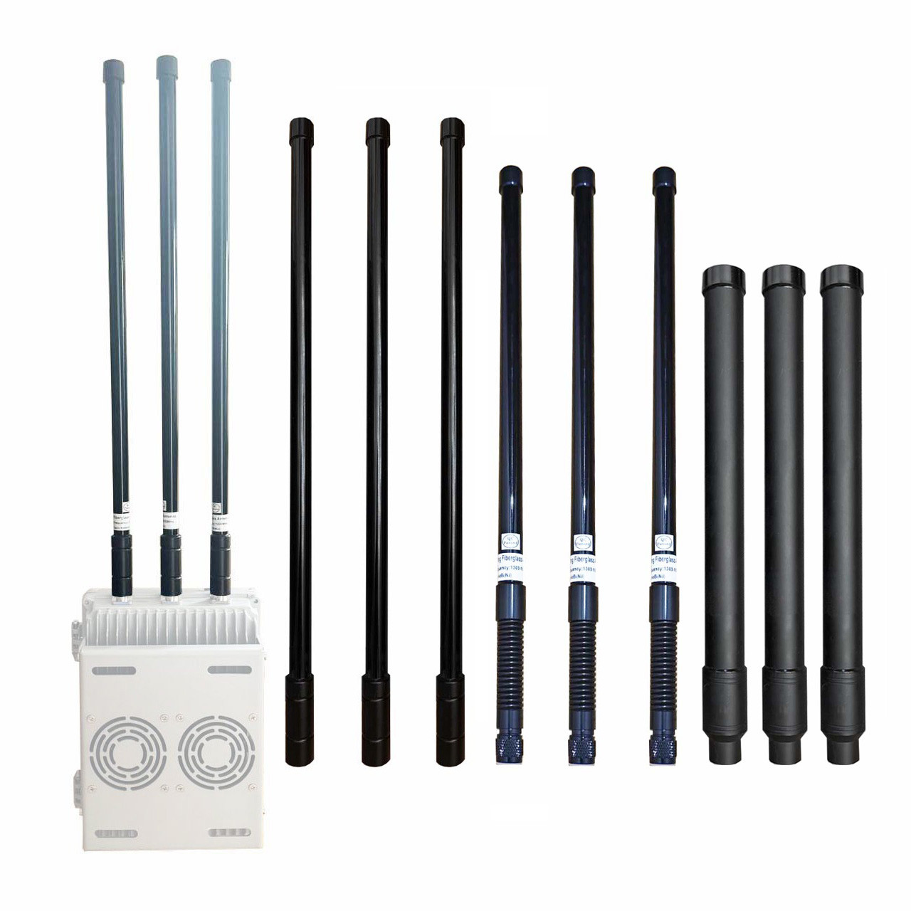 Потужна виносна антен на 50Вт для глушилок РЕБ проти дронів 100-200 мГц ксх 1.1 - 1.5 (6-12 DBI)