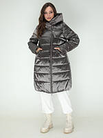 Стильне стьобане жіноче подовжене зимове пальто''Валенсія''