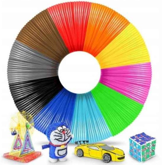 PLA Пластик для 3D ручок (20 кольорів по 10 метрів), фото 1
