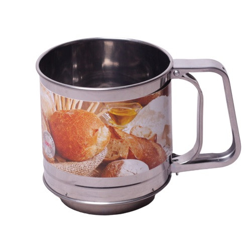 Кухоль-сито Kamille з подвійним просіюванням d10 см неіржавка (7785 K) з швидкою доставкою по Україні, фото 1