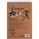 Блокнот на спіралі Kite Attack on Titan AT25-196, А6, 48 аркушів, нелінований, фото 4