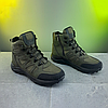 Чоловічі тактичні берці хакі на блискавці, військові черевики оливкові на замку весна осінь, розмір 40 41 42 43 44 45, фото 2