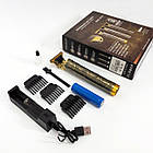 Професійна акумуляторна машинка-триммер для стрижки волосся, бороди, вусів WS-T88, бездротова, фото 5