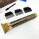 Професійна акумуляторна машинка-триммер для стрижки волосся, бороди, вусів WS-T88, бездротова, фото 9