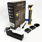 Професійна акумуляторна машинка-триммер для стрижки волосся, бороди, вусів WS-T88, бездротова, фото 10