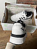 Жіночі кросівки Adidas Originals Forum 84 Low White Black Білі з чорним Взуття Адідас Форум шкіра замш демісезон, фото 5