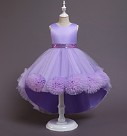 Дитяче нарядне вечірнє плаття для дівчинки на випускний в садочок або школу на р. 100,110,120,130,150 см фіолетове