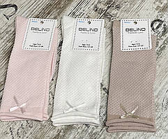 Бавовняні гольфи для дівчаток сіточка з бантиком