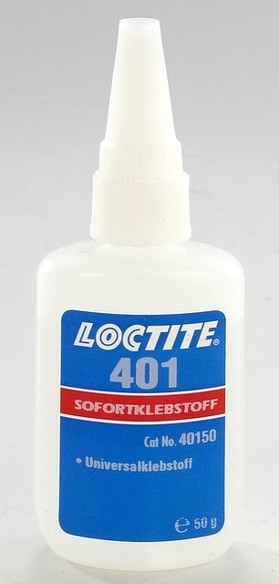 Універсальний моментальний клей для шкіри, пластиків, гуми, паперу Loctite 401 (Локтайт 401), 50 г