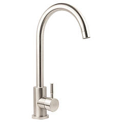 Змішувач s20 Ø35 для кухні вилив вухо на гайці (без шлангів) SS TAU (9820131)