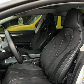 Повний комплект на сидіння CarFashion, модель Integral 5d, чорний/карбон