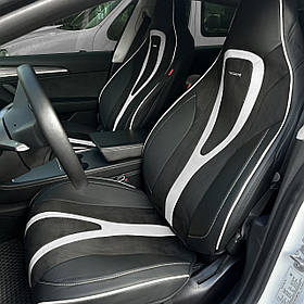 Повний комплект на сидіння CarFashion, модель Integral 5d, чорний/белый