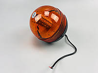 Маячок LED проблисковий для спецтехніки 12В/24В 40 LED діодів кріплення на болт-різьблення, сигнальна лампа, фото 5